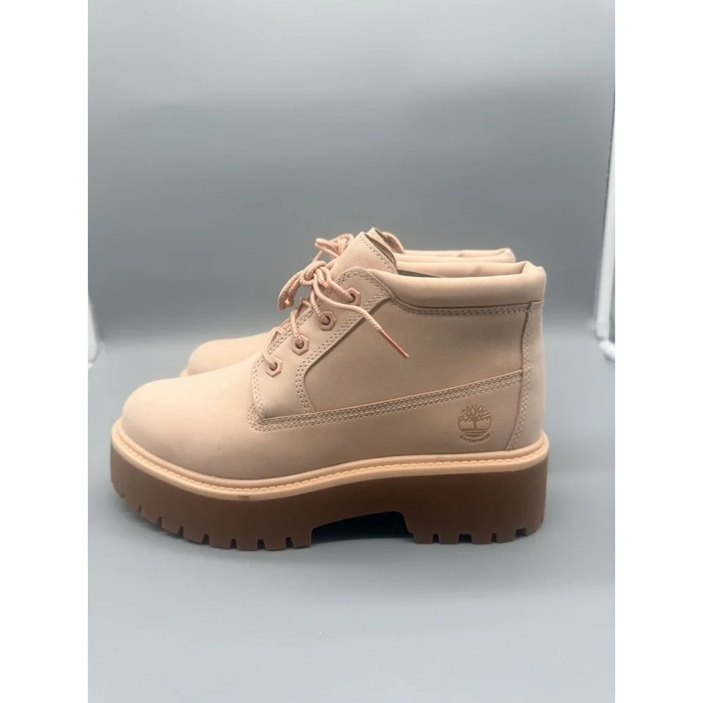 Timberland Stonestreet Platform Waterproof Chukka Pink Juniors 7 Womens 8.5-9